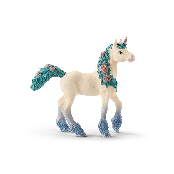 Schleich bayala Unicorn Toys for Girls and Boys, Flower Unicorn Foal Toy Figurine, Ages 5+