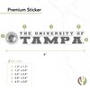 Desert Cactus University of Tampa Spartans Name Logo Vinyl Decal Laptop Water Bottle Car Scrapbook (8 Inch Sticker)