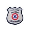"Registered Service Dog" Sew On Patch - Includes Five Service Dog Law Handout Cards – for Service Dog Vest or Harness