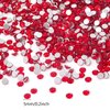 Honbay 1440PCS 5mm ss20 Sparkly Round Flatback Rhinestones Crystals, Non-Self-Adhesive (Red)