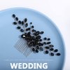 JONKY Crystal Wedding Hair Comb Black Rhinestone Hair Piece Bridal Headpieces Hair Accessories for Women
