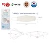 (Pack of 5) Clean Top Premium 3D Disposable White Kids KF94 Face Mask, Age 3-9 Old, 4-Layer Filters, Protective Nose Mouth Covering Dust Mask, Individual Packs, Made in Korea.