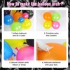 147pcs Neon Balloon Arch Kit, Neon Party Decorations with Yellow Hot Pink Lime Green Orange Blue Neon Balloons for Back to 80S 90S Glow in the Dark Birthday Decorations