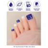 EBANKU Gel Toe Nail Stickers Cured Gel Nail Strips for Toes Gel Toenail Strips Nail Art Wraps Long-Lasting Toe Gel Nail Polish Wraps Gel Nail Art Stickers for Toes UV/LED Lamp Required (Shiny Red)