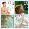 16 Pack DIY Wind Chimes for Kids, Horseshoe Wooden Wind Chime Craft Make A Wind Chime Kit Kids Spring Craft Kits for Boys Girls Activity Birthday Supplies