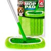 VanDuck Reusable Mop Pads Compatible with Swiffer Sweeper Mops (4-Pack) - Washable Microfiber Mop Pads for Wet & Dry Use - All Purpose Floor Mopping and Cleaning Product