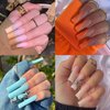 XXL No C Curve Square Nail Tips for Acrylic Nails Professional Set, SWETIDY 200PCS Clear Straight Square Shape Nail Tips Half Cover Long Fake Nails for Nail Salon and DIY Nail Art