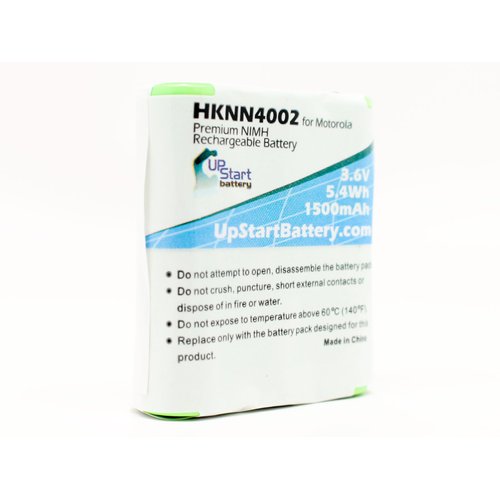 2X Pack - Two-Way Radio Battery Replacement for Motorola T5000 (1500mAh, 3.6V, NI-MH) - Also Compatible with Motorola HKNN4002