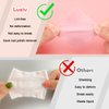 1080 + 3 Pcs Lint Free Nail Wipes Kit, Disposable Nail Polish Remover Pads Non-Woven Nails Eyelash Extensions Wipes, Nail Polish Remover Wipes with 200 ML Bottle, 2 Pcs Cuticle Pusher (Pink)