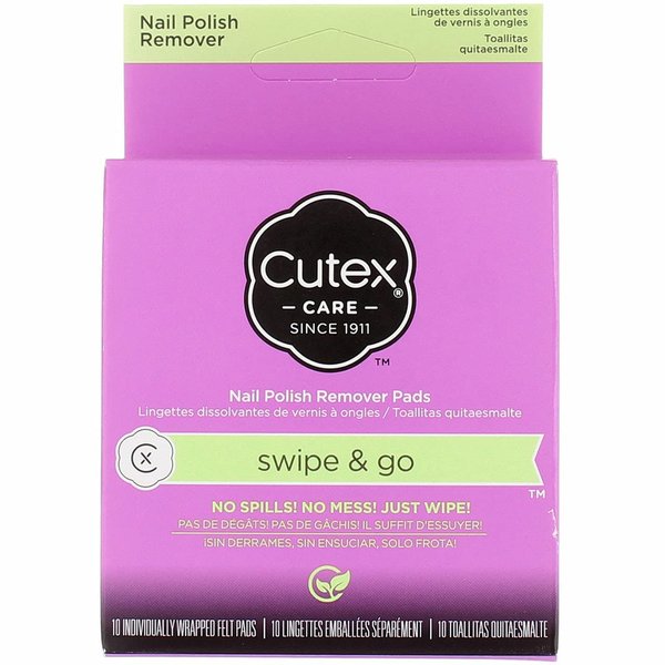Cutex Swipe and Go Nail Polish Remover Pads (Pack of 4)