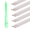 Exceart 20Pcs Tattoo Pen Holder For Skin Marking Pen Skin Surfer Stencil Pen Holder (Green Pen Holder Purple Pen Refill)