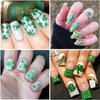 St. Patrick’s Day Nail Art Stickers Shamrock Nail Stickers 3D Self-Adhesive Luck of The Irish Nail Decals Leprechaun Shamrock Nail Deisgn for Women Girls Green Nail Art Supplies Decoration 6sheets