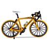 1:10 Scale Die-Cast Alloy Mini Mountain Bike Bicycle Model Toy Desktop Decoration Crafts for Cycling Lovers Bike Racers Athletes Children Boys and Girls (Yellow)