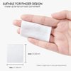 1000PCS Ultra Thin Makeup Remover Cotton Pads Perfect for Face Lips Eyes Nails Polish Makeup Remover Cleansing and Daily Skin Care, Square, Lint
