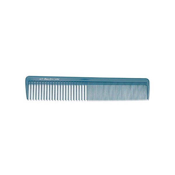 (Set of 3) # 407 Beuy Pro BLUE Hair Styling Combs + Free Double Dip Comb