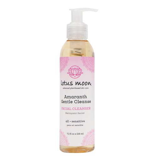 Lotus Moon® - Amaranth Gentle Cleanse | Face Cleansing Gel for Sensitive Skin | Removes Makeup, Dirt, and Excess Oil without Irritation (7.2 fl oz | 216 ml)