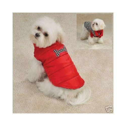Puppy Love Reversible Dog Vest Red Heart EX SMALL