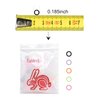 RZJZGZ 2 Packs(200Pcs) Multicolor Dental Orthodontic Elastics Latex Rubber Bands for Braces Great for Dentist, Dreadlocks, Braids, Top Knots Tool Professional 4.5oz (Rabbit 3/16in)