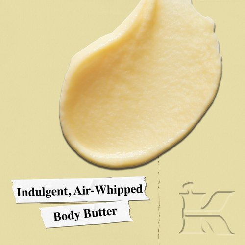 Kiehl's Creme de Corps Whipped Body Butter, Gentle Body Lotion that Nurtures and Moisturizes the Skin, Infused with Soy Milk and Honey, Provides Rich 24-Hour Hydration, For All Skin Types - 8 oz