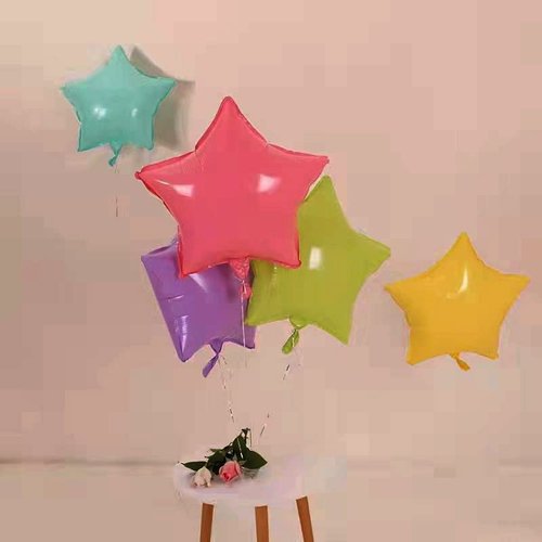 STIMULATE SZXXZZMY 20 Assorted Macaron Color Star Shaped Balloons 18 Inches 5 Kinds of Rainbow Party Foil Balloons, Foil Balloons for Party Decoration, Birthday Party Supplies or Wedding Ceremony…