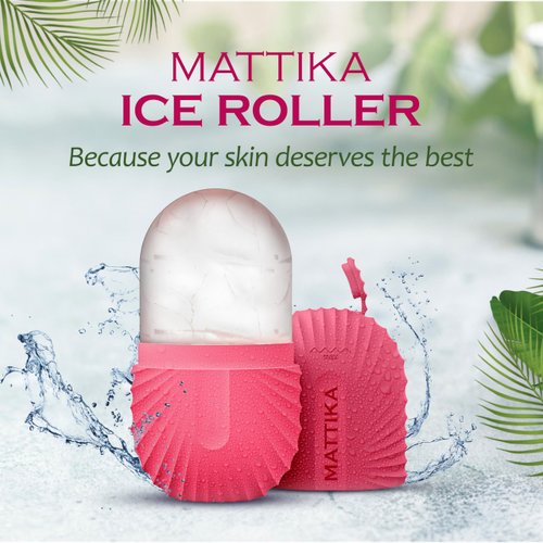 Ice Roller Pink for Face to Enhance The Glow Naturally and Skincare, Ice Facial Cube Face Massager, Silicone Ice Mold for Beauty and Skincare Gift for Women Ice Roller (Pink)