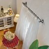 iLAND Dollhouse Accessories on 1/12 Scale, Dollhouse Decor of Mini Curtain Rods, Dollhouse Kitchen Hangers (Classical Black)
