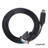 USB to RS-232 DB9 Female 9 Pin Null Modem Rollover Serial Adapter Cable for Windows,Linux MAC OS (Null Modem)