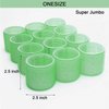 Jumbo Hair Rollers Set, 12 Pack Salon Hairdressing Curlers, Self Grip Hair Roller for Long Hair, Hair Curlers Heatless, DIY Curly Hairstyle with Clips, Colors May Vary, 2.5 inch Super Jumbo