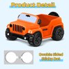 Jeep for Rubber Ducks, 3.5 Inch Jeep Toy Match Most 2 in Rubber Ducks, Jeep Toy for Jeep Dashboard Decorations Accessory Jeep Duck Collection Christmas Birthday Gifts (Orange)