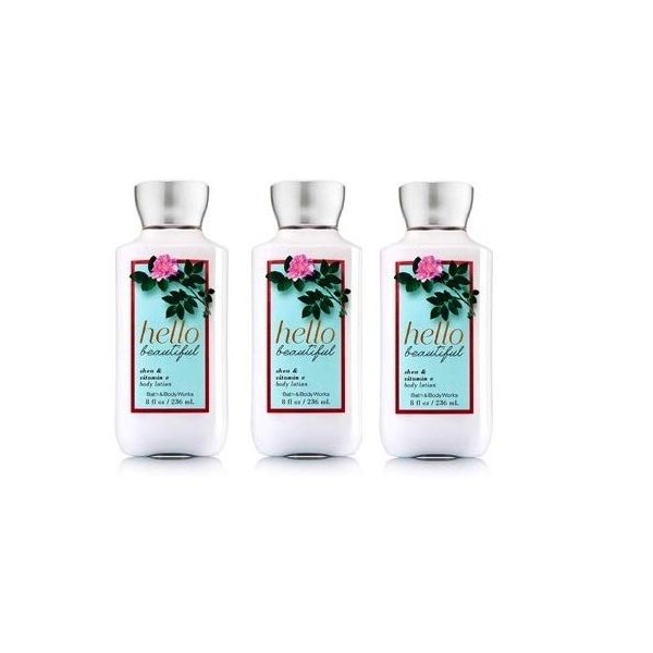 Bath and Body Works hello beautiful Body Lotion Lot of 3 - Full Size