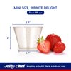 JOLLY CHEF 5 oz 100 Pack Small Glitter Disposable Cups, Glitter Plastic Cups, Disposable Plastic Shot Glasses Perfect for Parties Halloween Thanksgiving Christmas