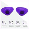 Super Sunnies Slim Flex UV Eye Protection, FDA Compliant Individual Tanning Goggles Eyeshields (Purple)…