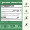 Osasuna 900 mg Liposomal Artemisinin for Maximum Absorption, Sweet Wormwood Extract(Artemisia Annua) with Quercetin Phytosome 200 mg, 60 Softgels - 2 Months Supply