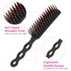Elesunory 30 Pack Bulk Hair Brushes, Disposable Anti Static Detangling Hair Brush, Hair Brush Bulk for Hotel Nursing Home Homeless, Black, 7 x 0.78 Inch