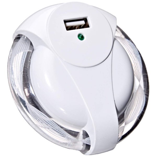 Globe Electric 8922901 1Out 1 Outlet USB Night Light, 2 x 4.6 x 6.5 inches