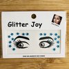 Eye Corners Face Jewels Blue Stars Bindi Rhinestone Festival Face Gems Tattoo Decorations Jewels Body Glitter Crystal Sticker Temporary Face Tattoo for Festival Rave Outfit, 2-Pack
