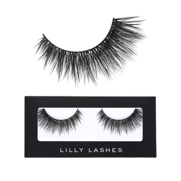 Lilly Lashes Premium Synthetic Lashes Orlando | Fake Eyelashes Natural Look | Fluttery Lashes | Full Bodied Look | False Lashes | Vegan Strip Lash | Reusable Up to 10 Wears | 15mm