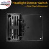 Headlight Switch Instrument Panel Dimmer Switch Gray Knob | Replacement for 1999-2002 Chevy Avalanche, Silverado, Suburban, Tahoe & GMC Sierra, Yukon | Replaces# 15755595, D1534G, DS-968