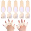 Ptwola 10pcs Castor Oil Pack Wrap for Fingers, Reusable Soft Castor Oil Compress Pack Self Adhesive Adjustable Finger Wraps for Finger Thumb Arthritis Tingling Cracking(Oil Not Included)