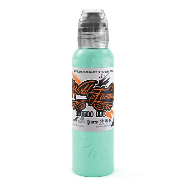 World Famous Turquoise Tattoo Ink, Vegan and Professional Ink, Made in USA,Patina Turquoise Blue, 5 oz