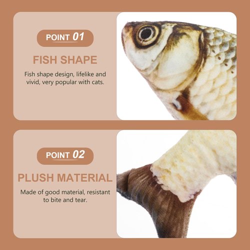 Gadpiparty 7.8 inch Simulation Fish Plush Toy Soft Fish Decorate Pillow Grass Carp Plush Pillow Stuffed Toy for Home Decoration Gift Kids Pillow Stuffed Animal Toy