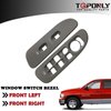 TQPONLY Door Window Switch Bezel,Front Driver and Passenger Side Compatible with 2002-2008 Dodge Ram 1500 2500 3500 Quad Cab,2006-2008 Dodge Ram 1500 2500 3500 Mega Cab Interior Accessories (Taupe)