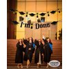 I'm Done Banner Black Glitter 2024 Graduation I'm Done Banner Garland for Congrats Grad Class of 2024 Party Decorations Supplies
