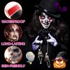 Black White Red Halloween Face Body Paint Kit,Clown Wheel Face Contour SFX Makeup Palette,Professional Waterproof Clown Face Painting Makeup Kit for Halloween Joker Cosplay Stage Costume Zombie