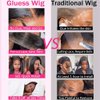 Wear and Go Glueless Bob Wig Human Hair Pre Plucked Pre Cut 4x4 HD Straight Lace Front Wigs Human Hair for Black Women No Glue Upgraded Glueless 150% Density (4x4 Glueless Bob Wig, 12 Inch)