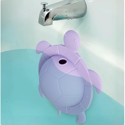 Overflow Drain Cover for Bathroom Tub – Bathtub Overflow Plug Stops Water Loss, Bath Tub Drain Cover for Deeper Soaks, Easy-to-Install Drain Stopper - Drains in Lavender Reef