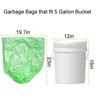 Biodegradable Trash Bags 4-6 Gallon, 100 Counts, Extra Thick Small Trash Bag Recycling Garbage Bags For Kitchen Bathroom Yard Office Wastebasket Car