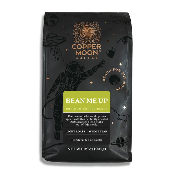 Copper Moon Light Roast Whole Bean Coffee, Bean me Up, 2 Lb