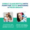 Dale Audrey Natural Oil Pulling for Teeth and Gums | Organic Mint Flavoured Oral Rinse Mouthwash for Bad Breath | Natural Essential Oils for Freshen Breath | Cobalt Glass Bottle wiith Refill | (16oz)