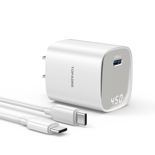 45W Super Fast Charger Type C with LED Display, PPS USB C Wall Charger with 100W Cable for Galaxy S24 Ultra/S23/Note All Series, for Galaxy Tab S10, for iPhone 16/15 Series, for iPad Pro/Air